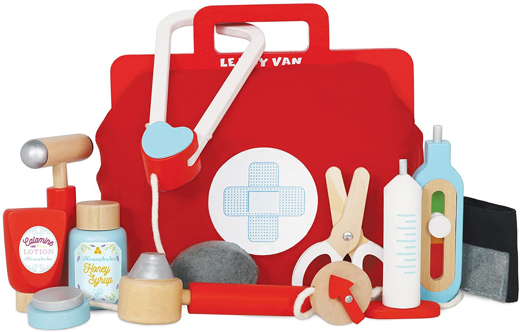 Le Toy Van - Pretend Play - Wooden Doctor's Medical Set for Kids