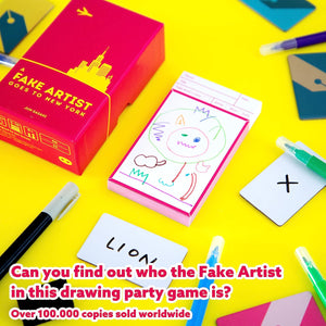 Oink Games - A Fake Artist Goes to New York - Card Game for Adults and Children