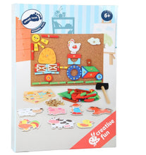 Load image into Gallery viewer, Legler Small Foot - Arts &amp; Crafts - Farm Hammer &amp; Nail Tap A Picture Kit