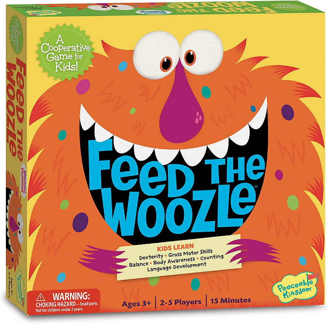 Peaceable Kingdom - Feed the Woozle - Cooperative Board Game for Kids