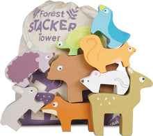 Load image into Gallery viewer, Le Toy Van Petilou Forest Stacker Tower and Bag