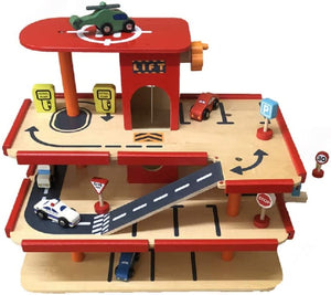Gamez Galore - Wooden Multi-Storey Garage and Car Park with Lift