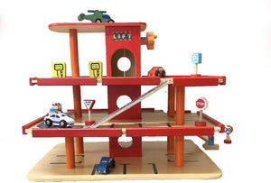 Gamez Galore - Wooden Multi-Storey Garage and Car Park with Lift