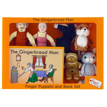 Load image into Gallery viewer, The Puppet Company - Gingerbread Man - Hand &amp; Finger Puppets Book Set