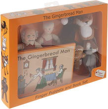 Load image into Gallery viewer, The Puppet Company - Gingerbread Man - Hand &amp; Finger Puppets Book Set