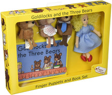 Load image into Gallery viewer, The Puppet Company - Goldilocks and the Three Bears - Hand &amp; Finger Puppets Book Set