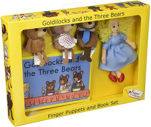 The Puppet Company - Goldilocks and the Three Bears - Hand & Finger Puppets Book Set