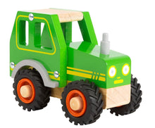 Load image into Gallery viewer, Legler Small Foot - Toy Vehicles - Wooden - Green Tractor