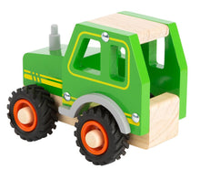 Load image into Gallery viewer, Legler Small Foot - Toy Vehicles - Wooden - Green Tractor