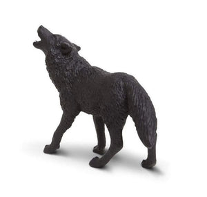 Safari Ltd Howling Black Wolf Figure