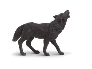 Safari Ltd Howling Black Wolf Figure