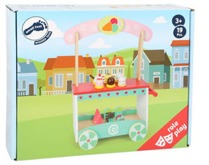 Legler Small Foot - Pretend Play - Ice Cream Cart on Wheels