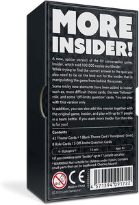 Oink Games Insider Black- Quiz & Deduction Card Game - Adults and Children