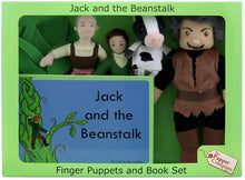 Load image into Gallery viewer, The Puppet Company - Jack and the Beanstalk - Hand &amp; Finger Puppets Book Set