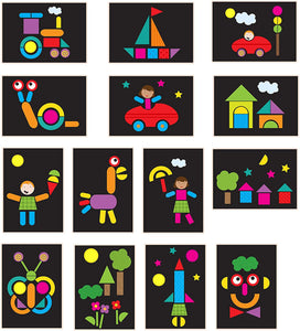 Fiesta Crafts Magnetic Shapes Activity Box