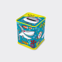 Load image into Gallery viewer, Rachel Ellen Sharks Money Tin
