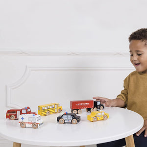 Le Toy Van - Toy Cars - Wooden - New York Car Play Set