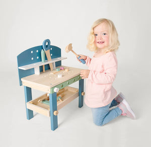 Legler Small Foot - Pretend Play - Nordic-Style Work Bench