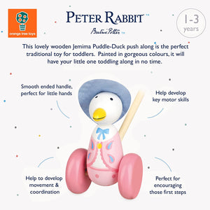 Orange Tree Toys Jemima Puddle-Duck Push Along