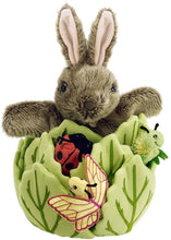Load image into Gallery viewer, The Puppet Company - Hide-Away Puppets - Rabbit in a Lettuce Puppets