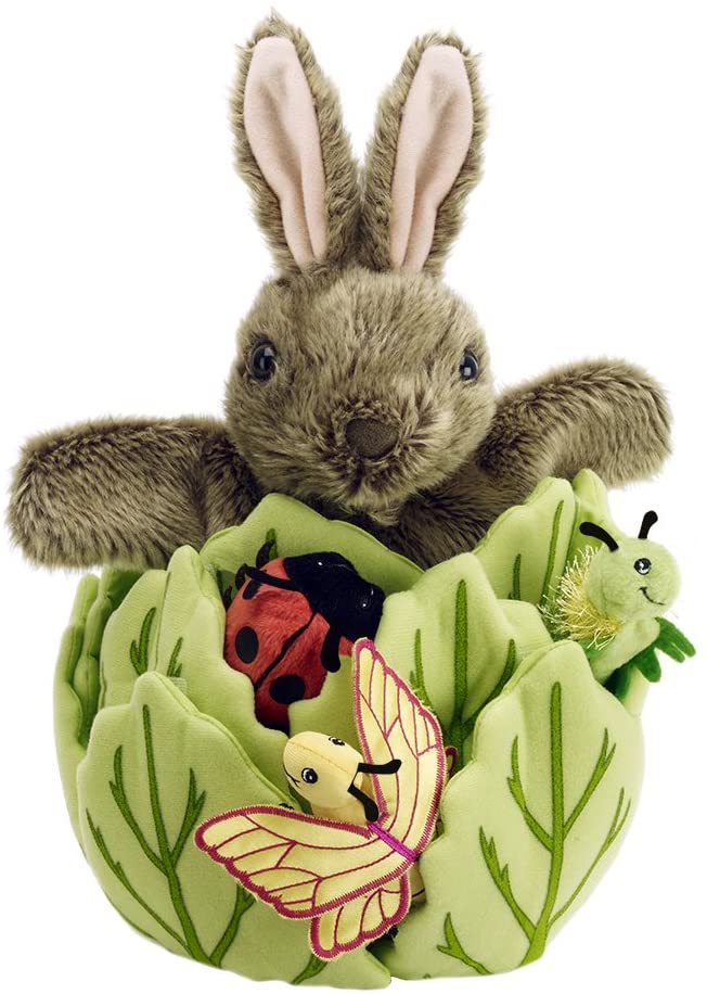 The Puppet Company - Hide-Away Puppets - Rabbit in a Lettuce Puppets