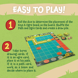 Peaceable Kingdom - Race to the Treasure! - Cooperative Strategy Board Game for Kids