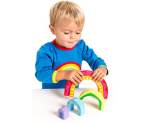 Load image into Gallery viewer, Le Toy Van Rainbow Tunnel Stacking Toy