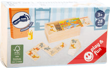 Load image into Gallery viewer, Legler Small Foot Safari Dominoes Set in Wooden Box