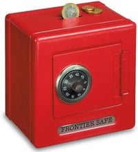 Load image into Gallery viewer, Gamez Galore - Red Metal Safe - Money Bank for Children - Combination Lock