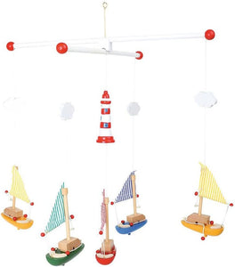 Legler Small Foot Sailing Boats and Lighthouse Cot Mobile