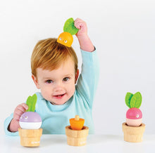 Load image into Gallery viewer, Le Toy Van Stacking Veggies - Toddler Toys
