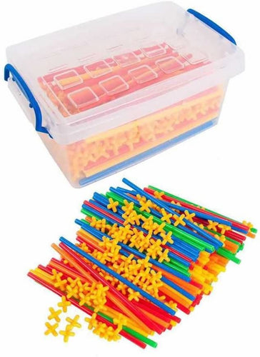 Gamez Galore - Interlocking Straws and Connectors - Building Construction Sets - 400 Pieces