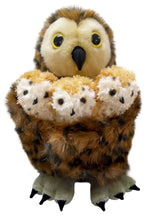 Load image into Gallery viewer, The Puppet Company - Hide-Away Puppets - Tawny Owl and 3 Babies Hand &amp; Finger Puppets