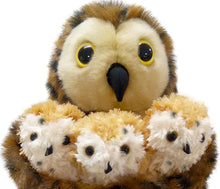 Load image into Gallery viewer, The Puppet Company - Hide-Away Puppets - Tawny Owl and 3 Babies Hand &amp; Finger Puppets