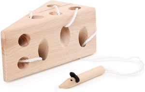 Legler Small Foot Cheese and Mouse Threading Game