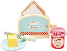 Load image into Gallery viewer, Le Toy Van - Pretend Play - Wooden Toaster &amp; Toast Set with Pop-Up Function