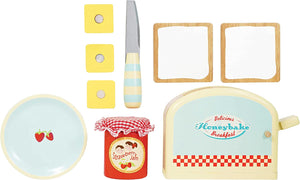 Le Toy Van - Pretend Play - Wooden Toaster & Toast Set with Pop-Up Function