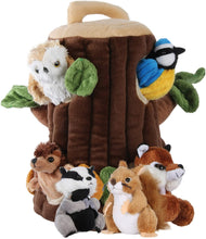 Load image into Gallery viewer, The Puppet Company Tree House Hide-Aways - Finger Puppets