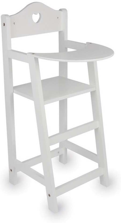 Gamez Galore Wooden Doll High Chair - Role Play for Kids