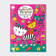 Load image into Gallery viewer, Rachel Ellen Cats Writing Set Wallet