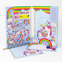 Load image into Gallery viewer, Rachel Ellen Unicorns Writing Set